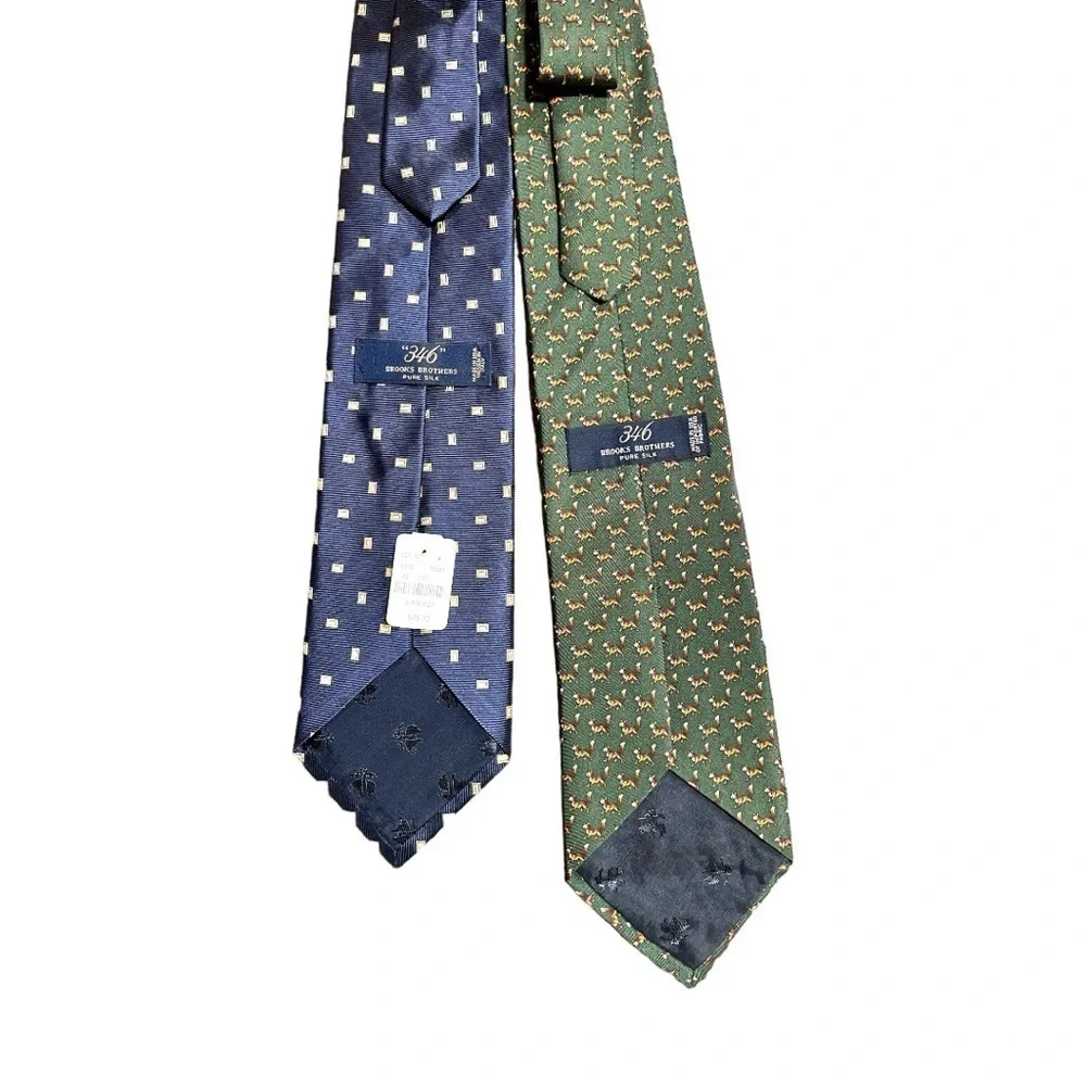 346 BROOKS BROTHERS, MENS SILK TIES.